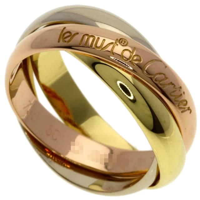 Cartier Trinity 50 Ring 18K Yellow Gold 18K White Pink in White from The Reluxe, photo 1 of 1