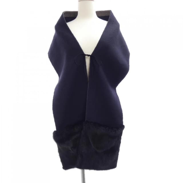 Fendi Scarf Navy in Navy Cashmere from The Reluxe, photo 1 of 1