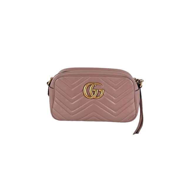 Gucci Small Marmont Camera Nude Crossbody Bag from The Purse Affair, photo 1 of 1