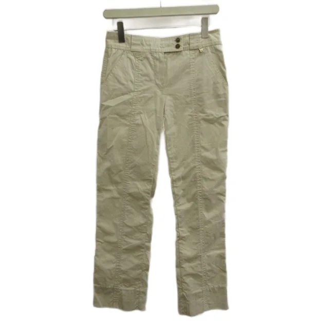 Louis Vuitton Chino Pants 38 Ivory Full Length Logo Button PP in White from The Reluxe, photo 1 of 1