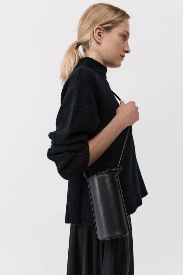 St Agni Cylinder Sling Bag - Black, image 1 of 1 from St. Agni