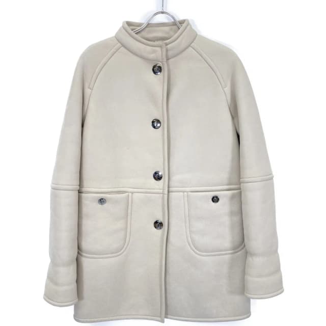 Loewe Ivory Shearling Coat 36 in White Leather from The Reluxe, photo 1 of 1