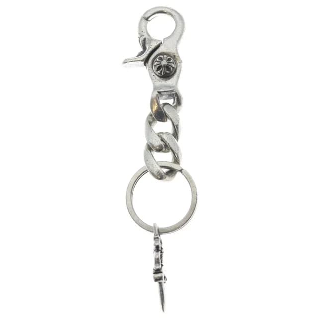 Chrome Hearts Classic-s Short Classic Link Key Chain Silver Key Holder in Silver from The Reluxe, photo 1 of 1