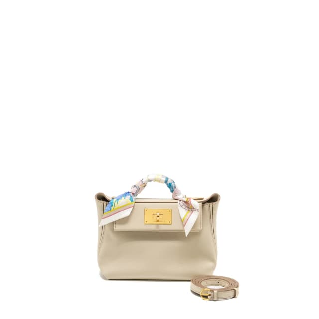 Hermès Mini 24/ 2424-21 Bag Evercolor/ Swift Beton GHW Stamp B in Swift leather from EMIER, photo 1 of 1