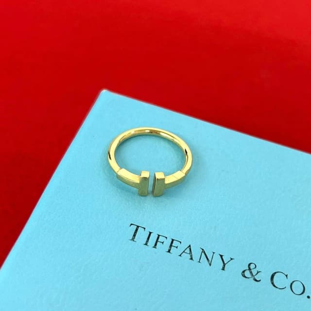 Tiffany & Co. T Wire Ring Yellow Gold in Yellow from The Reluxe, photo 1 of 1