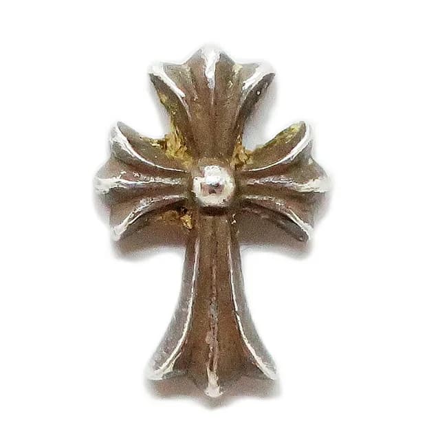 Chrome Hearts Cross Fat Stud Earrings Crss 2 Fat Silver in Silver from The Reluxe, photo 1 of 1