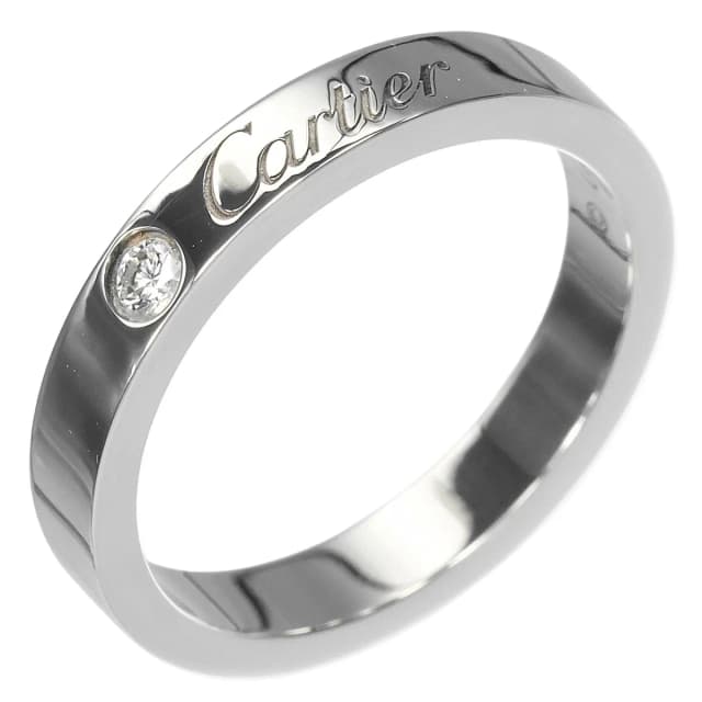 Cartier C de Cartie Platinum Diamond Ring from The Reluxe, photo 1 of 1