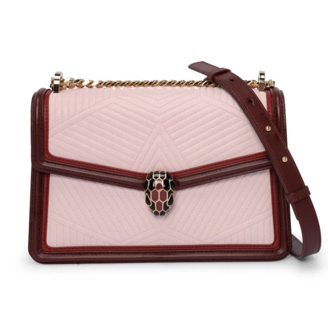Bvlgari Nappa Diamond Blast Serpenti Forever Shoulder Bag in Tri-Colour Nappa leather from Blue Spinach, photo 1 of 1
