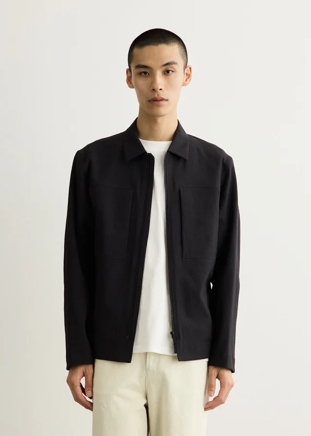 Veilance Mionn Softshell Overshirt in Black, image 1 of 1 from Incu