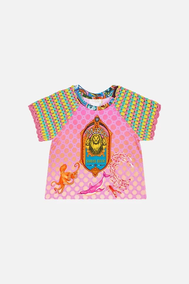 Camilla eBoutique KIDS RAGLAN TEE 4-10 SALTY SPLENDOUR, image 1 of 1 from CAMILLA