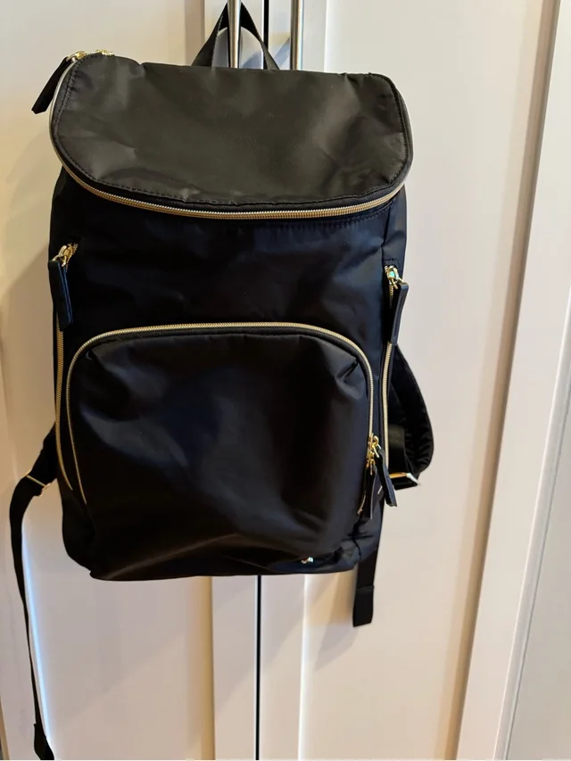 Samsonite Black Backpack With Gold Hardware - Excellent Condition in black|gold Nylon from Poshmark, photo 1 of 1