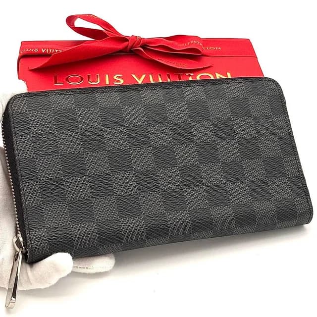 Louis Vuitton Wallet Damier Graphite Zippy Organizer Black in Black from The Reluxe, photo 1 of 1