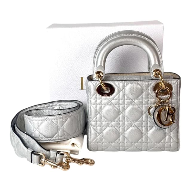 Lady Dior Mini Silver Bag - Full Set in Silver from Luxury Promise, photo 1 of 1