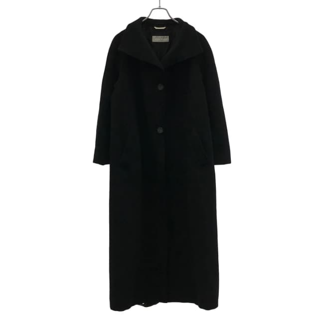 Max Mara High Neck Wool Coat Black 40 in Black Wool from The Reluxe, photo 1 of 1