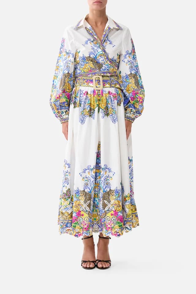 Camilla eBoutique BELTED MIDI SKIRT MILLA IN SEVILLA, image 1 of 1 from CAMILLA