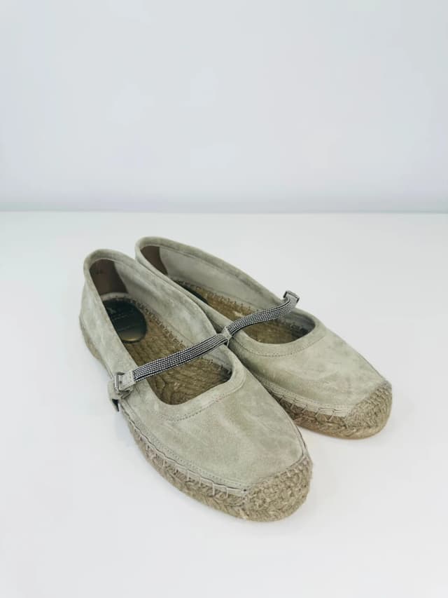 Brunello Cucinelli Suede Espadrilles - Size 40 in Suede from Edit Second Hand, photo 1 of 1