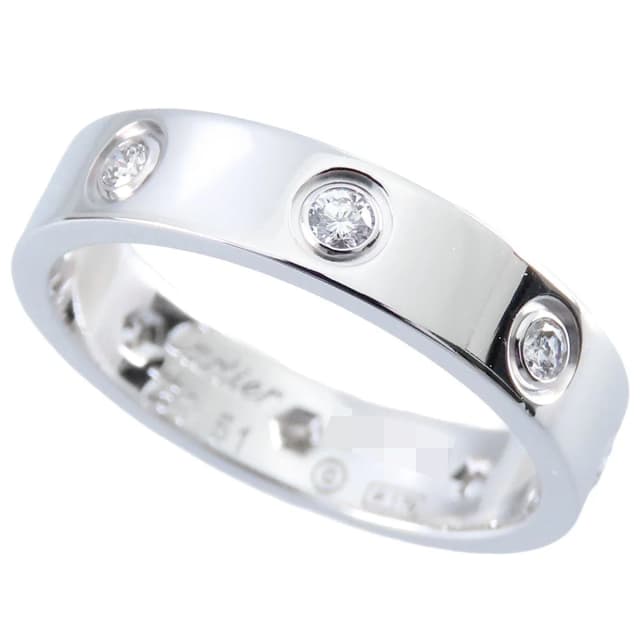 Cartier Love Ring White Gold 18K Diamond Small in White from The Reluxe, photo 1 of 1