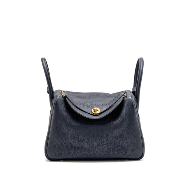 Hermès Lindy 30 clemence blue nuit GHW stamp D in Blue Clemence leather from EMIER, photo 1 of 1