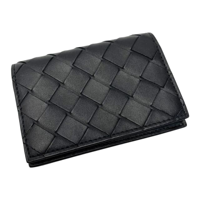 Bottega Veneta Card Case Business Holder in Black Calfskin from The Reluxe, photo 1 of 1