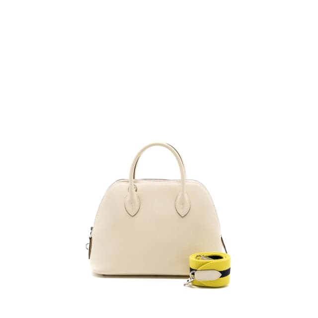 Hermès Bolide 1923 25 Epsom Nata / Bleu Indigo / Lime SHW Stamp B in Blue Epsom leather from EMIER, photo 1 of 1