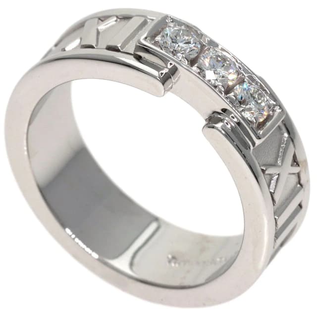 Tiffany & Co. Atlas Diamond Ring 18K White Gold in White from The Reluxe, photo 1 of 1