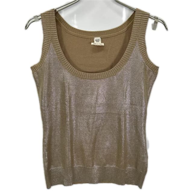 Hermès Lemaire Era Gold Silk Glitter Coating Tank Top 38 in Gold Silk from The Reluxe, photo 1 of 1