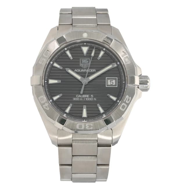 TAG Heuer Aquaracer WAY2113 41mm Stainless Steel Watch from H&T, photo 1 of 1