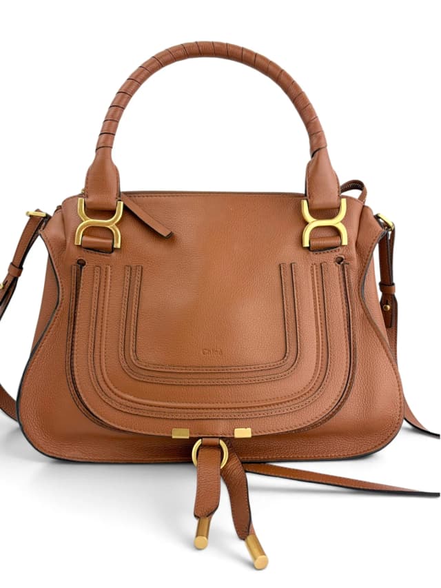 Chloé Brown Leather Marcie Medium Satchel in Brown Leather from Season 2 Consign, photo 1 of 1