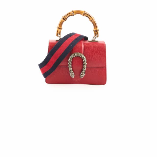 Gucci Bamboo Top Handle Red in Red Leather from The Purse Affair, photo 1 of 1