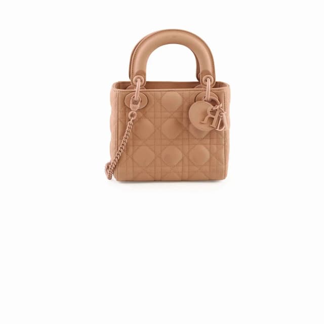 Lady Dior Mini Ultramatte Blush Pink in Pink Calfskin from The Purse Affair, photo 1 of 1