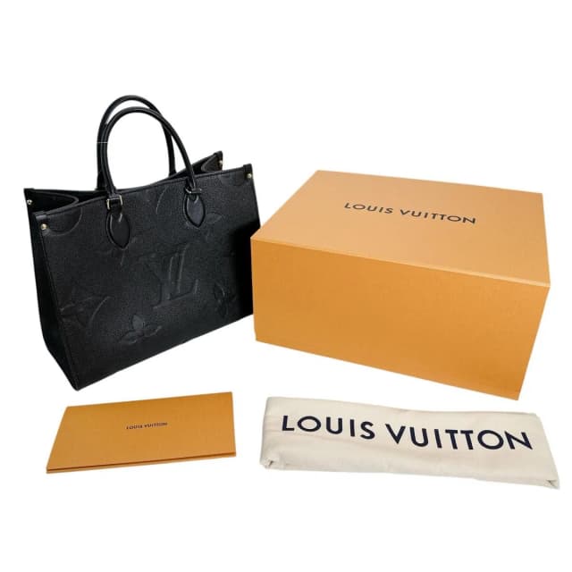 Louis Vuitton Empreinte Handbag On The Go MM Tote Noir in Black from The Reluxe, photo 1 of 1