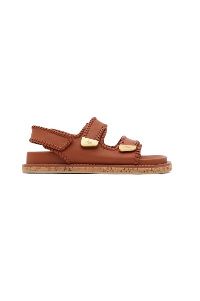 AJE Memo Sandal in SPICED CHAI, image 1 of 1 from Aje
