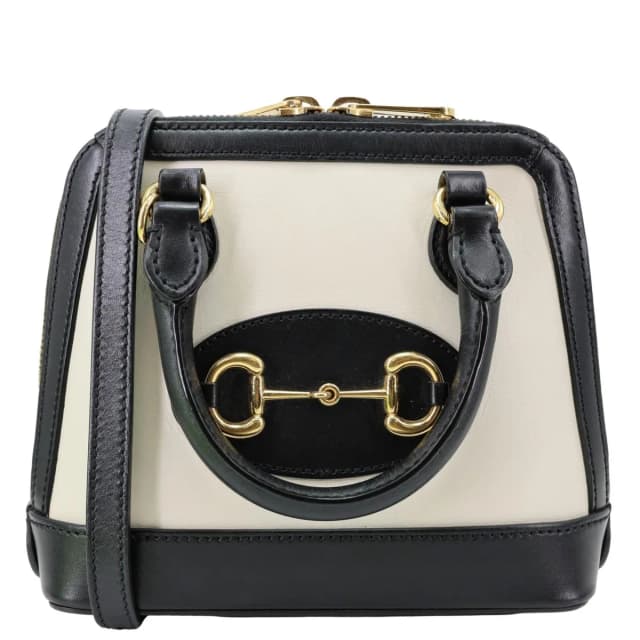 Gucci Horsebit 1955 Mini Leather Crossbody Bag Black 640716 in Black Leather from Dallas Designer Handbags, photo 1 of 1