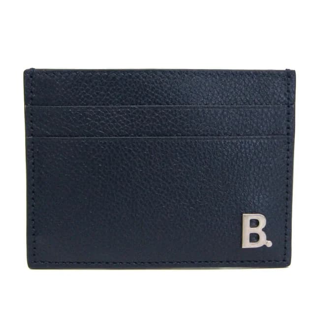 Balenciaga B Logo 601347 Leather Card Case Navy in Navy Leather from Elady, photo 1 of 1