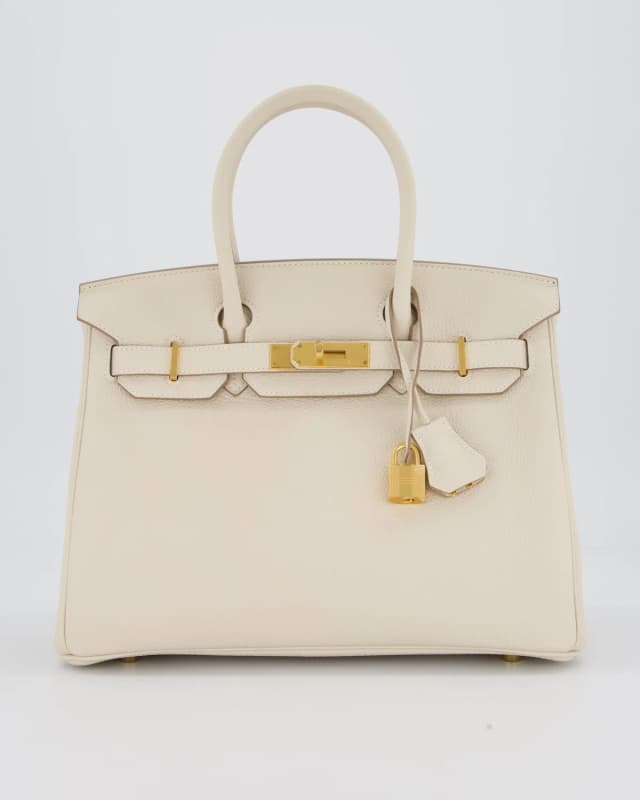 Hermès Birkin 30 Retourne Bag in White Togo leather from Sellier, photo 1 of 1