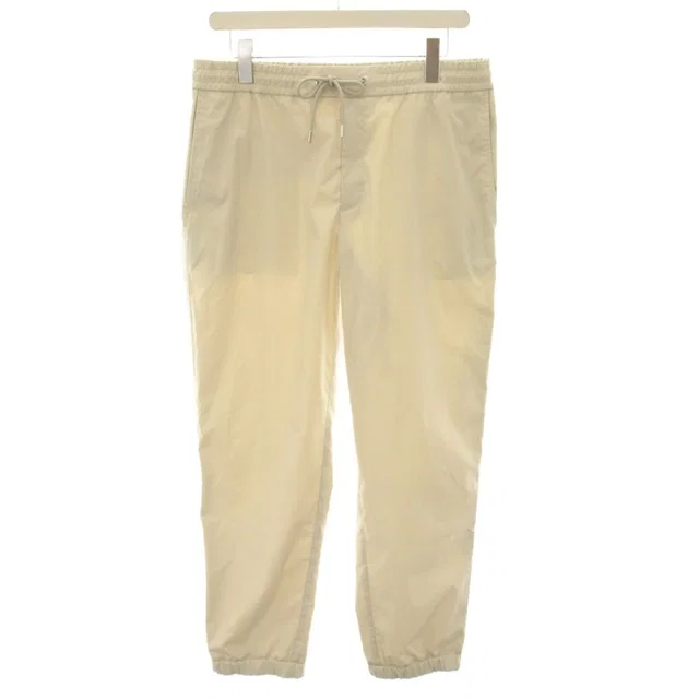 Moncler Pantalone Sportivo Pants Elastic Waist Zip Fly Side Line 46 Beige YT in Beige Togo leather from The Reluxe, photo 1 of 1