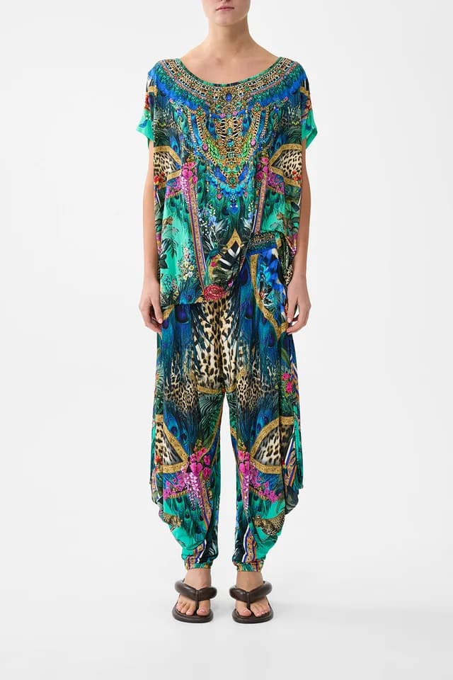 Camilla eBoutique JERSEY DRAPE PANT WITH POCKET ANIMAL ALCHEMY, image 1 of 1 from CAMILLA