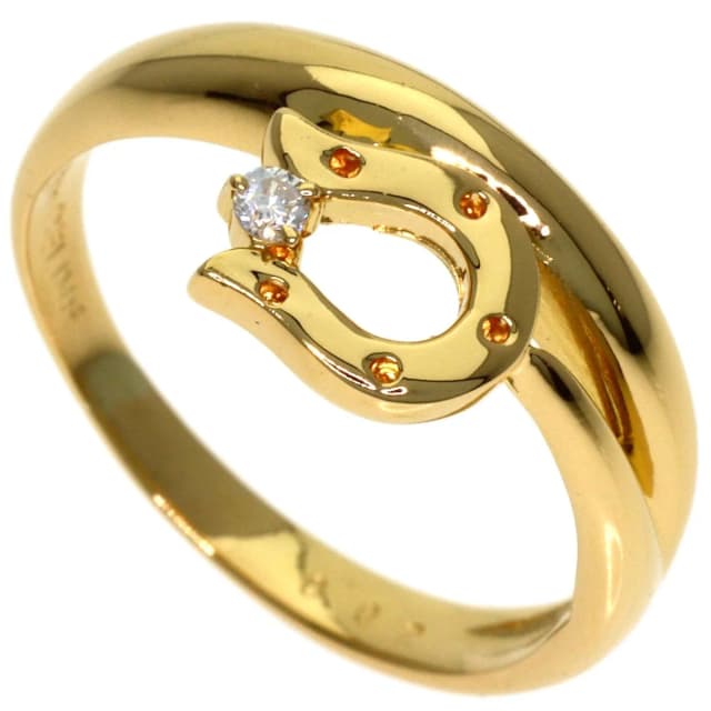 Celine Horse Shoe Diamond Ring 18K Yellow Gold in Yellow from The Reluxe, photo 1 of 1