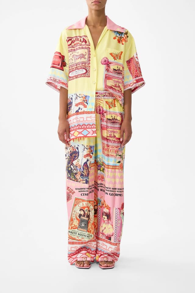 Camilla eBoutique STRAIGHT LEG PANT COLLAGE KINGDOM, image 1 of 1 from CAMILLA