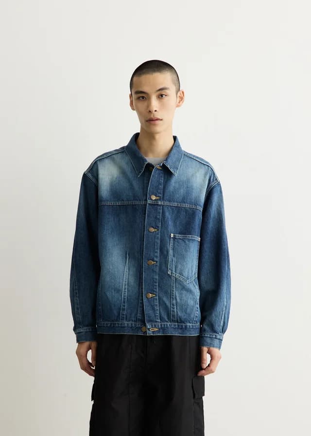 Needles Darts Bottom Jean Jacket in A-Indigo, image 1 of 1 from Incu