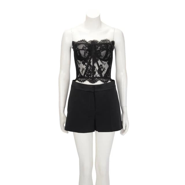 Dolce & Gabbana Chantilly Lace Bustier IT 40 in Black from Blue Spinach, photo 1 of 1