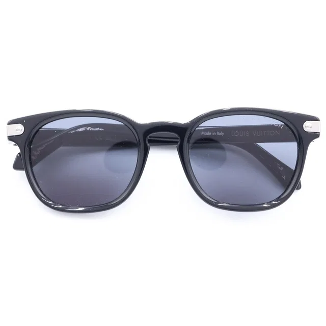 LV Signature Square Round Sunglasses Eyewear Black in Black from The Reluxe, photo 1 of 1