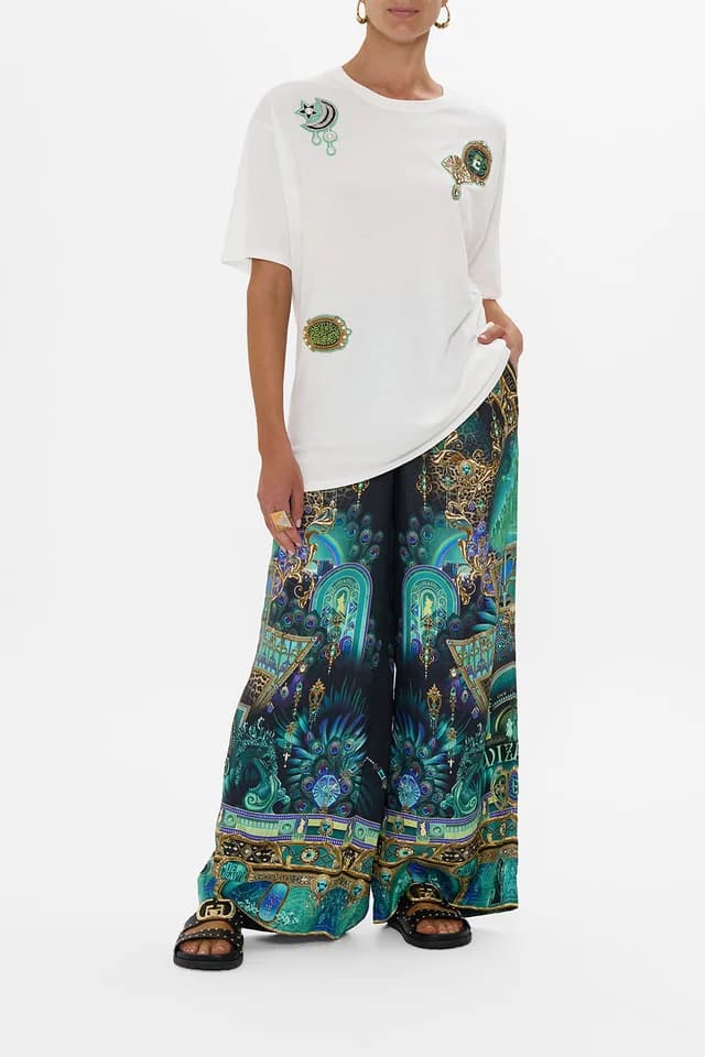 Camilla eBoutique OVERSIZED BAND TEE- WHITE DEFY GRAVITY, image 1 of 1 from CAMILLA