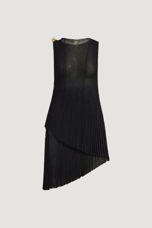AJE Carmine Knit Top in BLACK, image 1 of 1 from Aje
