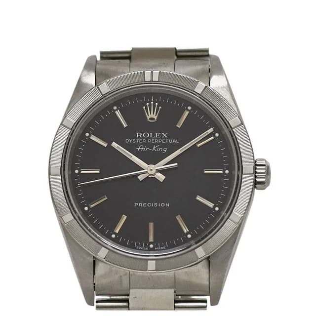 Rolex Watch Air King Black Silver SS Automatic P Dial in Black from The Reluxe, photo 1 of 1