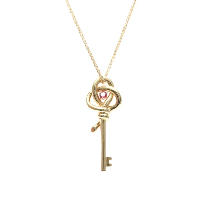 Tiffany & Co. Knot Key Necklace 1P Pink Sapphire Pink Gold (18K) Sapphire Men in Pink gold Pink gold (18K) from Elady, photo 1 of 1