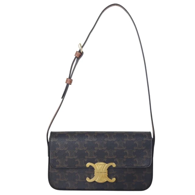 Celine Triomphe Claude Canvas Shoulder Bag in Canvas from Luxe.It.Fwd, photo 1 of 1