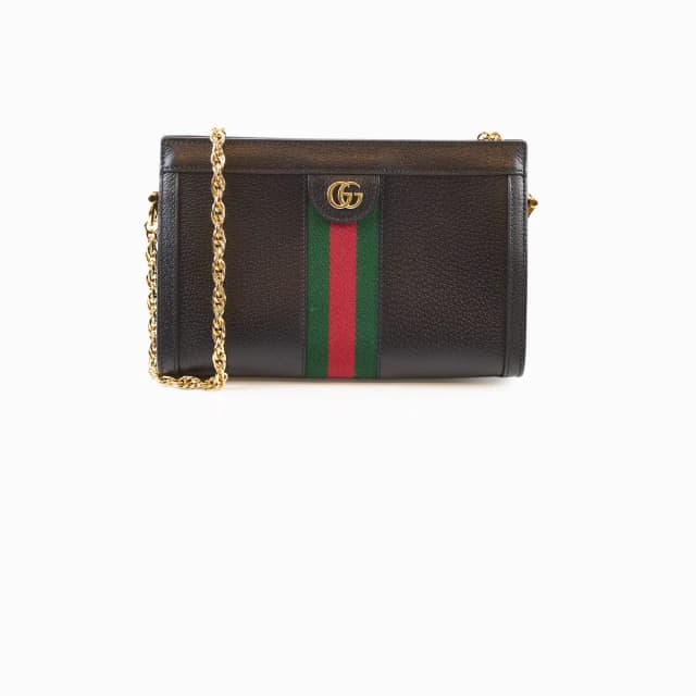 Gucci Ophidia Small Shoulder Bag Black in Black Leather from The Purse Affair, photo 1 of 1