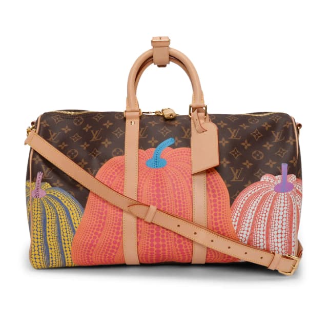 Louis Vuitton Monogram Pumpkins Keepall Bandouliere 45 in Coated canvas from Blue Spinach, photo 1 of 1