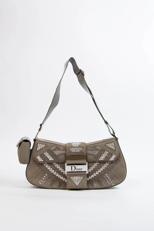2000s Christian Dior Sequin Columbus Shoulder Bag in Patent leather from Break Archive, photo 1 of 1